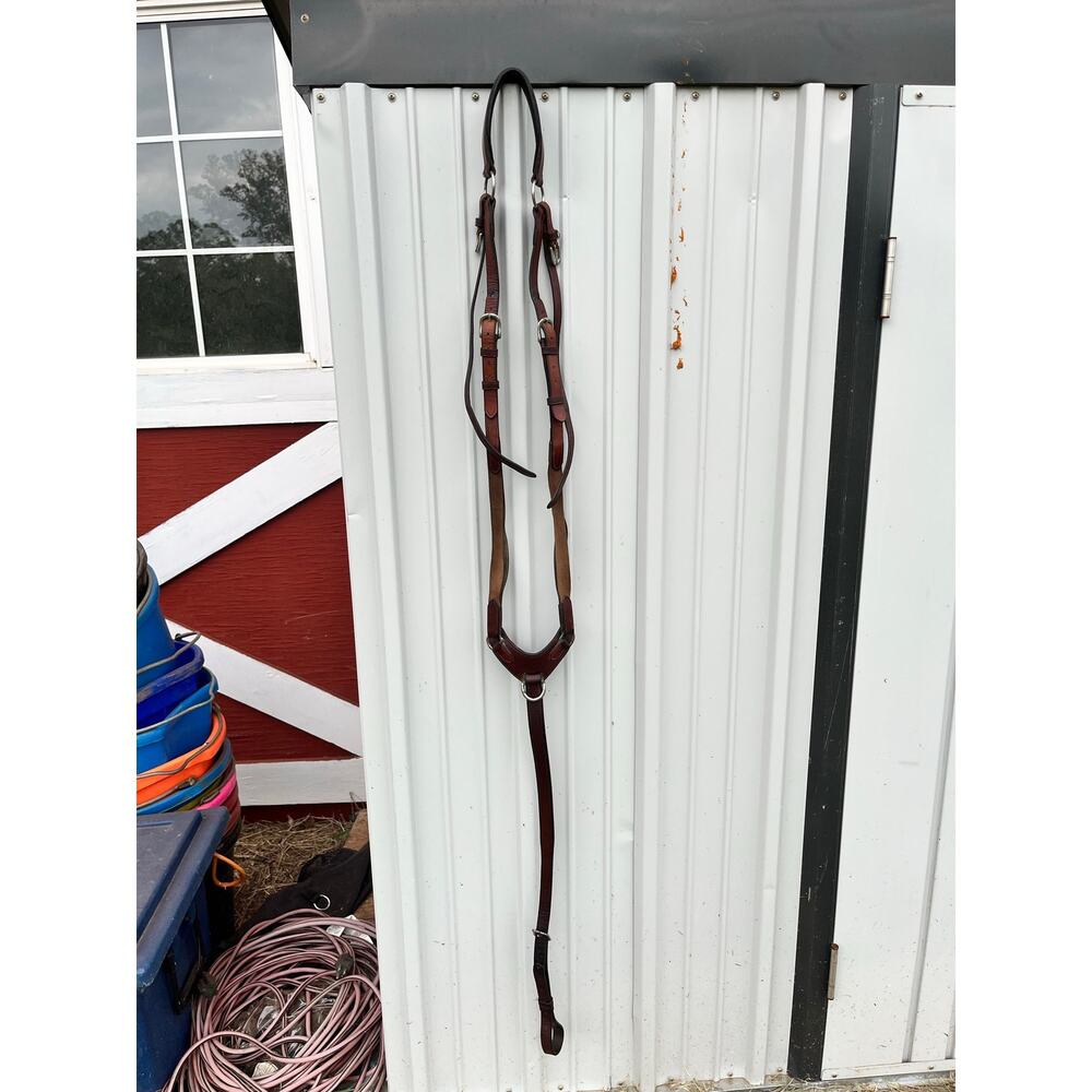 Vespucci Horse Leather and Elastic Breastplate size horse